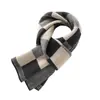Novo cachecol masculino e feminino inverno quente longo para todos os jogos simples xadrez cashmere cachecol de malha grossa masculino atacado
