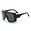 Gafas de sol con montura grande y espejo curvo de tendencia europea y americana para hombres y mujeres, gafas de sol rojas de red de color gelatina, gafas de comercio exterior transfronterizo