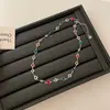 Colar de Amor Colorido Luxo Leve Nicho y2k Hot Girls Doce Cool Corrente na Clavícula Joia para Pescoço para Mulheres