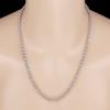 Collar Grueso de Perlas de 3.5m con Anillo en Forma de O Cadena de Perlas Chapada en Oro Anillo de Pareja Agresivo y Moderno para Hombre Cadena de Platino Personalizada