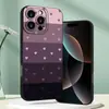 Funda Creativa para Teléfono con Empalme de Color Degradado en Forma de Corazón Adecuada para Apple 17, Funda para iPhone 16 de Cobertura Total Anti-Caídas