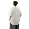 Llegada Nueva Verano 2025 Camiseta de Manga Corta con Cuello en V Waffled Falsa de Dos Piezas para Hombre Moda Suelta Casual Camiseta de Manga Corta para Hombre