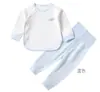 Roupa Infantil Sem Costura para Primavera e Outono, Roupas para Bebê Recém-Nascido, Roupa Íntima para Meninos e Meninas Bebês, Conjunto de Duas Peças para Bebês e Crianças Pequenas