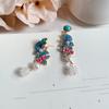 Recién Llegado Pendientes Antiguos de Corte Vintage Exquisitos Mariposa Flor Lirio de los Valles Esmalte Ropa Han Pendientes Antiguos Accesorios Mujeres