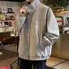 Nueva chaqueta de cuero de otoño con cuello alto para hombre, cuello alto vintage, tie-dye, corte holgado, elegante y casual, chaqueta de pareja moderna, versátil