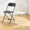Silla plegable para sala de conferencias escolar, Silla para eventos de exposición al aire libre con respaldo, Silla de capacitación con respaldo, Silla de noticias portátil para uso doméstico