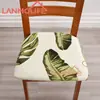 Funda de Silla Elástica Estampada Transfronteriza Todas las Estaciones Universal Seda de Leche Estilo Simple Decoración de Hogar y Restaurante Funda de Asiento de Silla a Prueba de Polvo