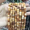 Cuentas Cuadradas Naturales Cristal Ágata Piedra Cuentas Sueltas Cuadrado de Ángulo Recto Cuentas Cubo de Azúcar Accesorios para Joyería DIY
