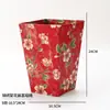 Abertura de Ano Novo, Chá de Casa, Balde de Veludo, Balde de Abraço, Balde Vazio de Flores para Véspera de Ano Novo, Decoração com Enfeites de Material de Azevinho