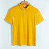 Polo de Algodão Pima 190g Algodão Mercerizado de Alta Contagem Gola de Camisa Business Casual Cor Pura Manga Curta Polo Masculina Homens