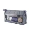 Bolsa de Tocador de Malla de Sarga, Bolsa de Almacenamiento Portátil, Bolsa Triangular de Viaje, Bolsa Cosmética Transpirable de Gran Capacidad Xwb