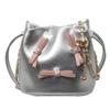 Bolsa Balde Transversal com Laço de Design Nicho High-End para Mulheres 2025 Nova Tendência Primavera e Verão Bolsa de Ombro Versátil