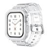 Para Apple Watch 10ª Geração Pulseira de Relógio Ultra iwatch Lâmina de Gelo TPU Integrado Pulseira Transparente