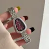 Relógio Barsh Cobra Prateada com Pulseira de Aço para Mulheres, Nicho de Luxo Leve, Simples Retrô de Alta Qualidade com Quartzo para Mulheres