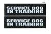 Chaleco de animal con gancho y bucle luminoso Insignia de collar de cinturón de seguridad insignia de correa para perro perro de servicio 11*4cm