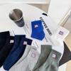 Meias Cityboy Masculinas e Femininas Curtas Estilo Coreano Ins Tendência High Street Bordado Americano Letras Respiráveis Esportivas Meias de Cano Médio para Homens