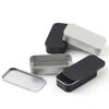 Caja de Lata Cuadrada Mini Push-Pull con Tapa Deslizante en Stock para Hilo Dental, Pinzas para el Cabello, Caja de Lata de Almacenamiento, Caja de Lata para Empaque de Bálsamo Sólido