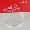 Soporte para Conos de Helado de Acrílico Engrosado de 4MM Soporte para Helados Soporte para Leche Caliente para Bebés Soporte de Exhibición Transparente Soporte para Conos y Waffles