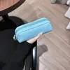 Diseño Original, Bolsa de Almacenamiento de Cuero de Vaca de Primera Capa Cosida a Mano, Estuche para Lápices, Bolso de Mano, Moderno, Gran Capacidad, Estilo Dopamina, Minimalista
