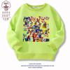 Sudadera de Manga Larga de Algodón para Niños Kabao Car God Clothing Estilo Primavera, Otoño e Invierno Chaqueta Superior con Estampado de Dibujos Animados para Niños Forrada de Polar