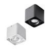 Foco LED de montaje superficial blanco cuadrado downlight ángulo ajustable cabezal simple y doble dormitorio doméstico antideslumbrante lámpara cubo inteligente
