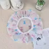 Gorro de ducha con estampado de encaje, Gorro de champú engrosado para mujeres adultas, Gorro de baño, PEVA, Talla grande, Al por mayor, Impermeable