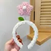 Diadema de Peluche para Otoño e Invierno, Diadema Especial con Presión para Lavarse la Cara y Aplicarse Mascarilla, Coleta, Accesorio para el Cabello de Pato Amarillo, Cueva para el Cabello
