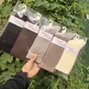 26 Meias Femininas de Cano Médio Caídas Outono Inverno Meias de Lã de Camelo Calor Feminino Outono Inverno Atacado