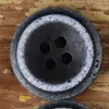 Botões simples pequenos de anel duplo nas cores café, azul marinho e bege, feitos de resina, adequados para casacos, suéteres, cardigãs e calças, versáteis em uso