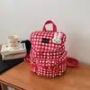 Mochila a cuadros de estilo coreano súper popular transfronteriza para mujer, mochila de viaje casual con múltiples bolsillos, bolsa escolar de estilo universitario de gran capacidad