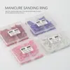 Eje de Anillo de Lijado para Pulir Uñas Mini para Eliminación de Uñas, Eje de Acero Inoxidable para Grabado y Esmerilado, Eje de Anillo de Lijado Colorido Resistente al Desgaste