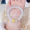 Pulseras Apilables de Circonia Amatista Cristal Blanco para Mujer, Pulseras Simples y Versátiles, Pulseras de Moda de Lujo Ligero y de Alta Gama