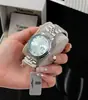 Dropshipping Reloj Vivian Westwood Azul Hielo Triturado Nuevo Reloj Morado Ciruela para Mujer Fruta del Dragón Saturno Reloj Pequeño Dorado