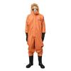 Guarda do Trabalho FHLWS-001-A Semi-fechado Fogo e Roupas de Proteção Química Resistente a Ácidos e Álcalis Antiestático Laranja Roupas de Proteção Química