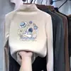 Camada de base térmica infantil com forro de fleece, nova coleção outono/inverno 2026, camiseta de manga comprida com gola alta parcial para meninos, top de camada interna amigável à pele
