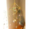 Pingente de sino de vento de cristal ins luz e sombra estilo floresta encantada presente de aniversário para melhor amiga apanhador de sonhos itens de decoração de quarto
