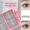Pestañas Postizas Transfronterizas Venta Caliente de Comercio Exterior Set de Pegamento Tu Shan Jing Densas en Capas Atmósfera Belleza Moda