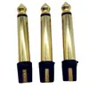 Plug de Áudio 6.35 Banhado a Ouro Plug Estéreo 6.35 Plug de 6.35mm