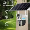 Cámara V380Pro pantalla dual solar sin red sin electricidad exterior inalámbrica HD control remoto por teléfono móvil monitorización 4G