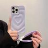 Adequado para iPhone 15 Capa de Celular com Cordão Famoso da Internet Luxo Leve Amor Tridimensional Maçã 14 Senso Avançado 13promax Feminino