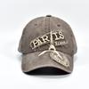 Nuevo Sombrero Europeo y Americano Transfronterizo Algodón Lavado Gorra de Béisbol Torre Vieja Verano París Bordado Grande Sombrero de Sol para Hombre