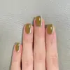 Unhas Cat Eye Vestíveis, Simples e Elegantes, Formato de Concha, Iluminadoras, Removíveis, Pontas de Unha de Alta Qualidade, Adesivos de Unha