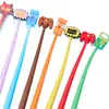 Fornecimento exclusivo transfronteiriço de tampas de caneta de borracha macia de PVC para jogos de desenho animado, protetores de ponta de caneta de papelaria divertidos, acessórios criativos para canetas para estudantes