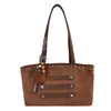 Bolso de hombro tipo tote grande transfronterizo para mujer, un bolso de mano elegante y versátil, con un diseño retro de gamuza