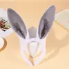 Diadema Popular Transfronteriza de Orejas de Conejo de Peluche para Pascua, Diadema para el Cabello, Fiesta, Discoteca, con Soporte de Alambre, Flexible