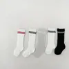 Calcetines versátiles para bebé niña, calcetines finos de verano de altura media, calcetines transpirables para pantorrilla estilo universitario para bebé, calcetines de fútbol para niños