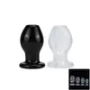 Tapón Anal Hueco de Cristal, Ano Curioso, Dilatador Anal, Tapón Anal para Exteriores, Cinturón a Prueba de Fugas, Juguete Sexual