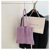 Bolso de Punto Simple y Versátil, Bolso de Mano, Bolso de Hombro de Alta Gama para Mujer, Bolso Tejido, Bolso Calado, Bolso Tote de Gran Capacidad