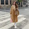 Abrigo de Lana Mujer 2026 Nuevo Otoño Invierno Estilo Coreano Sensación de Alta Gama Petite Mediano-Largo Abrigo de Lana Engrosado Moderno