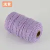 Cuerda de Algodón de Color de 3 mm para Manualidades Trenzado Hecho a Mano Hilo de Algodón Grueso Fino Suave Cuerda para Tapicería 10m/50m/100m No